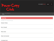 Tablet Screenshot of powercopyclub.info